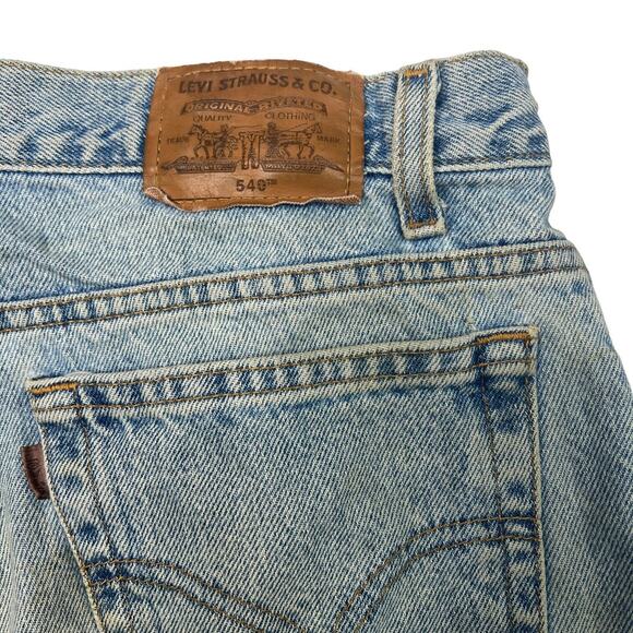 Levi’s VTG 80s 540 Relaxed Straight Jeans Bronze Tab Light Wash FLAW Mens 34x33 - Picture 8 of 8
